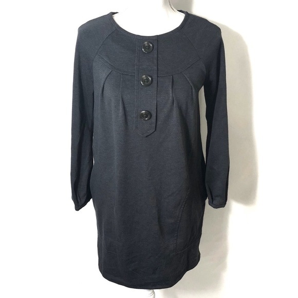 Spring + Mercer Long Sleeve Dress Small Gray Women - Picture 1 of 7